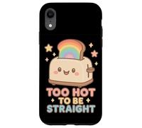 Graphisme Too Hot to Be Straii Rainbow Toaster Pride Coque pour iPhone XR