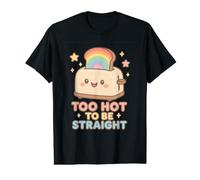 Graphisme Too Hot to Be Straii Rainbow Toaster Pride T-Shirt Graphique avec Valeur