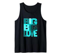 Graphisme Turquoise Big-Big-Love Turquoise Débardeur