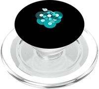 Graphisme Turquoise For The Record V2 Turquoise PopSockets PopGrip pour MagSafe
