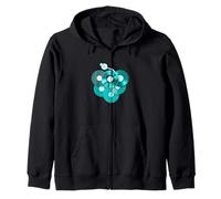 Graphisme Turquoise For The Record V2 Turquoise Sweat à Capuche