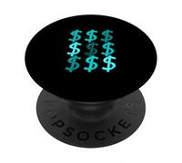 Graphisme Turquoise So Money Turquoise PopSockets PopGrip Adhésif