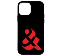 Graphisme typographique Minimaliste en Forme d'esperluette Rouge Audacieux Coque pour iPhone 12 Mini