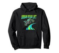 Graphisme Urban Rear Lift Street Bike Rider Sweat à Capuche