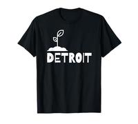 Graphisme végétal Minimaliste Detroit Gardening Sprout T-Shirt