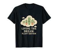 Graphisme végétal vintage Living the Dream Edition T-Shirt