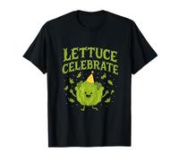 Graphisme végétarien Amusant de Lettuce Celebrate Party Crew T-Shirt