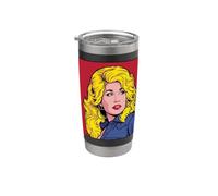 Graphisme vintage de chanteuse country blonde pop art Gobelet isotherme en acier inoxydable double paroi
