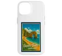 Graphisme Vintage Durdle Door Jurassic Coast Dorset England Coque pour iPhone 14
