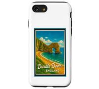 Graphisme Vintage Durdle Door Jurassic Coast Dorset England Coque pour iPhone SE (2020) / 7 / 8