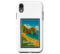 Graphisme Vintage Durdle Door Jurassic Coast Dorset England Coque pour iPhone XR