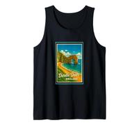 Graphisme Vintage Durdle Door Jurassic Coast Dorset England Débardeur