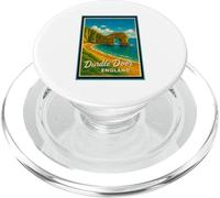 Graphisme Vintage Durdle Door Jurassic Coast Dorset England PopSockets PopGrip pour MagSafe