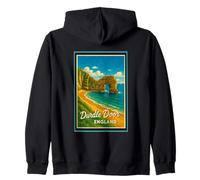 Graphisme Vintage Durdle Door Jurassic Coast Dorset England Sweat à Capuche