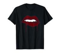 Graphisme Vintage « I Love You Forever » Sexy Bleeding Lips T-Shirt
