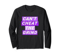 Graphisme violet « Can't Cheat The Grind » Manche Longue