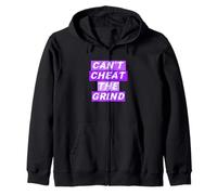 Graphisme violet « Can't Cheat The Grind » Sweat à Capuche