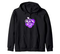 Graphisme violet pour la version V2 de Purple For The Record Sweat à Capuche
