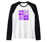 Graphisme Violet Read My Lips Manche Raglan