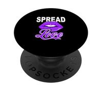Graphisme violet Spread All The LOVE PopSockets PopGrip Adhésif