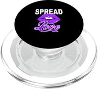 Graphisme violet Spread All The LOVE PopSockets PopGrip pour MagSafe