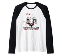 Graphisme WSSU Graffiti Rams de l'État de Winston-Salem Manche Raglan