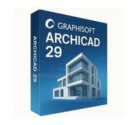 GRAPHISOFT Archicad 29 ( ANGLAIS ), Dernière version (Windows) - Activation Perpétuelle - À télécharger - 1 PC - Non compatible Mac