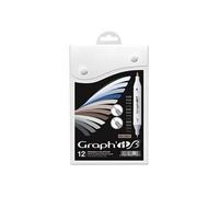 Brush - Extra Fine - Mix Greys - 12 marqueurs