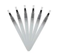 GRAPH'IT FII'IT Set de 6 pinceaux Plats réservoir 8ml, Transparent, Médium, Pièces