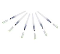 GRAPHIT Fill’It Blister de 6 pinceaux à réservoir de 8ml pour encres acryliques ou à alcool, peintures liquides, eau pour aquareller, pointe médium
