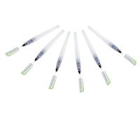 GRAPHIT Fill’It Blister de 6 pinceaux à réservoir de 8ml pour encres acryliques ou à alcool, peintures liquides, eau pour aquareller, pointe fine