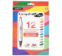 GRAPH'IT GO Set de 12 marqueurs acrylique - Essential