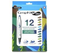 GRAPH'IT GO Set de 12 marqueurs acrylique - Panorama