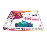 Graph'it Go Set De 48 Marqueurs Acrylique Coloriage Mystère