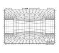 Graph'it - Grille de Perspective Souple - Outil de Dessin pour Etudiant et Professionnel - Modèle à Cube en Perspective Oblique - Multi-Usage - Format A4