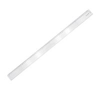 GRAPH'IT Regle Rigide Graduée 60 cm - 1 Biseau et 1 Bord Antitache - Acrylique Transparent Résistant - Précision et Confort pour Ecole, Étudiants, Artistes et Professionnels - Design Ergonomique
