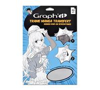 Graph'it - Trame à Transférer pour le Dessin et Illustration Manga - Décalcomanie par Transfert à Sec - Format A4 - Motif Ombres Claires