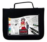 Graph'it Trousse essentiels manga - 16 feutres et 1 trame A6 Multicolore G