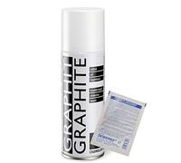 Graphite 200 ml Spray - Vernis conducteur à base Graphite - ITW Cramolin - 1281411, + 1 St orig. dewepro® Single Scrubs
