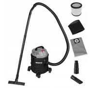 GRAPHITE Aspirateur eau et poussières (1200 watts, capacité de la cuve 20 litres, en carton) - avec filtre en mousse, HEPA - tuyau d'aspiration : 2 m
