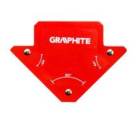 GRAPHITE Équerre de soudage magnétique professionnelle 82 x 120 x 13 mm - Support magnétique - Angle de soudage