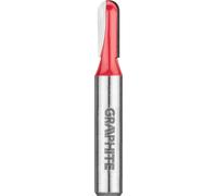 GRAPHITE Fraise à rainurer en U, HM, diamètre de perçage 6.35/12,7/25,4 mm, longueur de travail 15,5/19,6/22,5 mm, diamètre de queue 8 mm, pour bois massif, MDF, panneaux de particules, contreplaqué (
