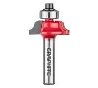 GRAPHITE Fraise contour avec roulement décoratif, insert en carbure de tungstène (HM), diamètre 25,7-41,3 mm, longueur de travail 9,7-18,3 mm, diamètre de la tige 6/8/12 mm, pour bois