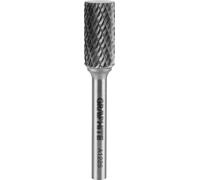 GRAPHITE HM Fraise à métaux, cylindrique, type A, queue 6 x 45 mm, pour meuleuse, pour aluminium, plastique