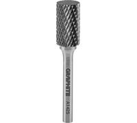 GRAPHITE HM Fraise à métaux, cylindrique, type A, queue 6 x 45 mm, pour meuleuse, pour aluminium, plastique