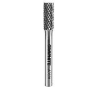 GRAPHITE HM Fraise à métaux cylindrique Type A Tige 6x45mm pour meuleuse Aluminium Plastique