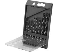 GRAPHITE Jeu de forets 8 pièces, pour béton 4, 5, 5, 6, 6, 7, 8, 10 mm, avec pointes au carbure de tungstène ; matériaux céramiques ; sans dérapage du foret