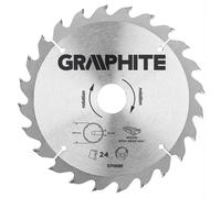 GRAPHITE lame de scie circulaire 190 x 30 mm lame de scie disque de scie travail du bois 24 dents WIDIA | Réductions 30x20 ; 30x25,4 ; 30x16