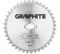 GRAPHITE Lame de scie de rechange Lame de scie circulaire 315 mm x 30 mm 40 dents pour bois, MDF Pièces de réduction : 30 x 16 mm, 30 x 20 mm, 30 x 25,4 mm