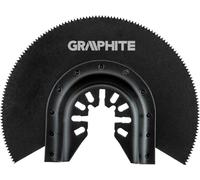 GRAPHITE Lame de scie segmentée HCS disque demi-rond pour bois, 87 mm, 200 dents, lame de scie plongeante
